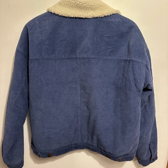 Roxy Blue Corduroy fleece lined Jacket - Picture 6 of 7